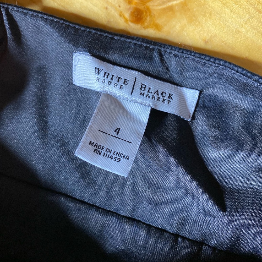 White House Black Market Black and White Floral Midi Dress - Picture 8 of 10